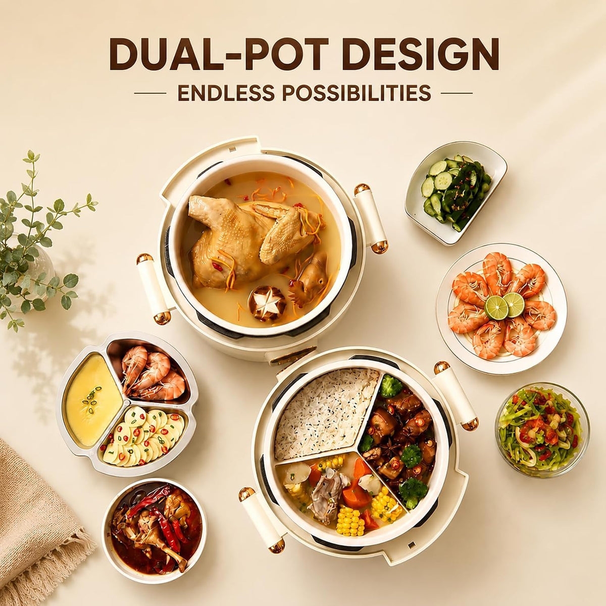 4L 70kPa Smart Electric Pressure Cooker & Multi-Cooker