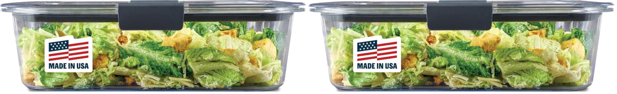 Rubbermaid Brilliance 2-Compartment Meal Prep Containers