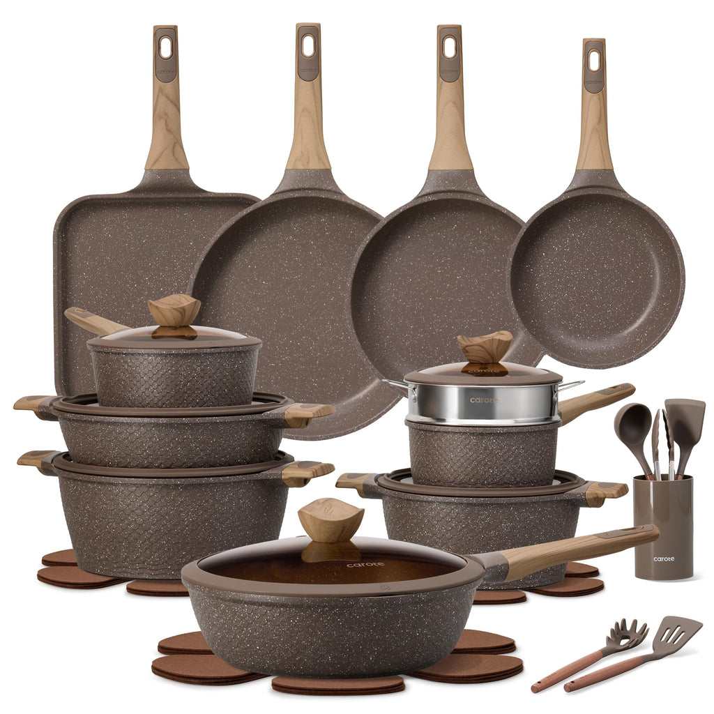 CAROTE Nonstick Pots & Pans Cookware Set