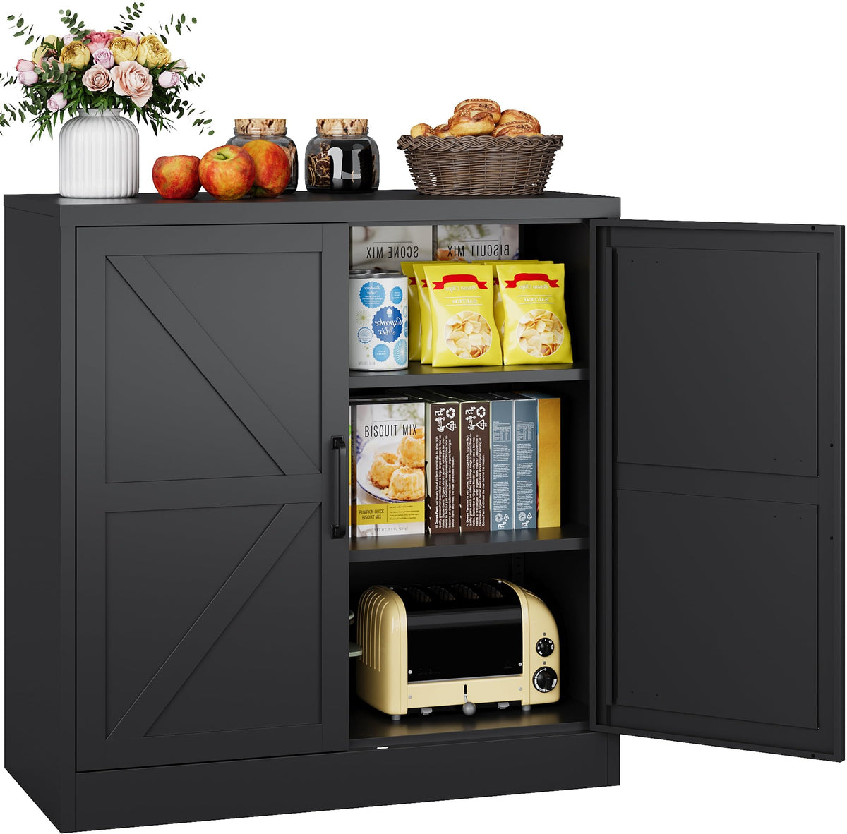 SISESOL Multipurpose Storage Cabinet for Kitchen & Home