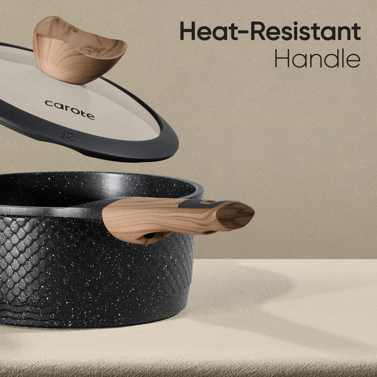 CAROTE Nonstick Pots & Pans Cookware Set