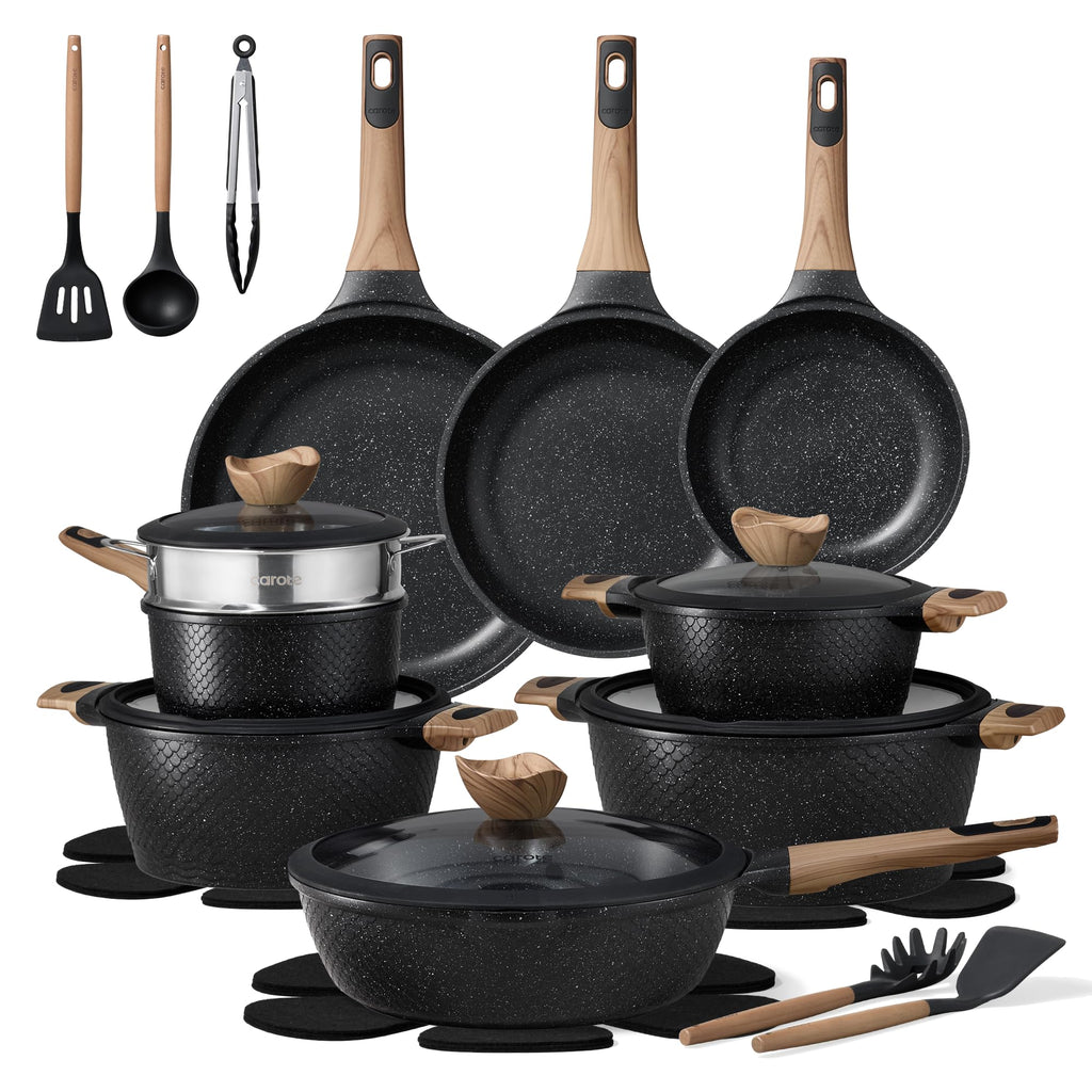 CAROTE Nonstick Pots & Pans Cookware Set