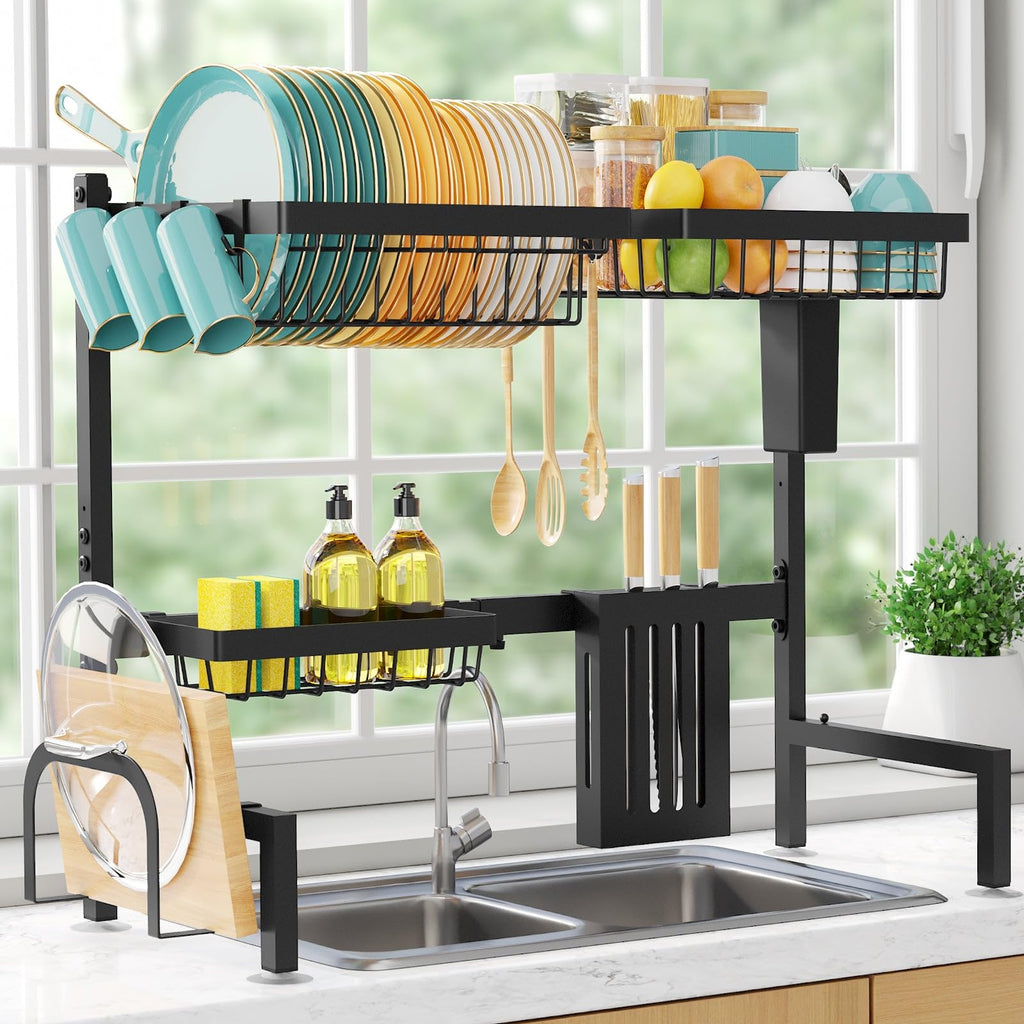 Sakugi Adjustable Over-the-Sink Stainless Steel Dish Rack