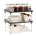 STARLATTA Clear Acrylic Stackable Cabinet Organizer Shelf