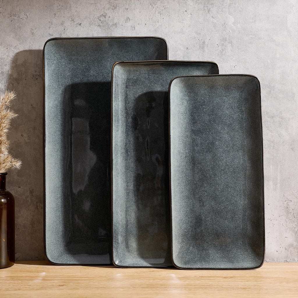 famiware Serving Platter, Ocean Rectangular Serving Dishes Serving Trays