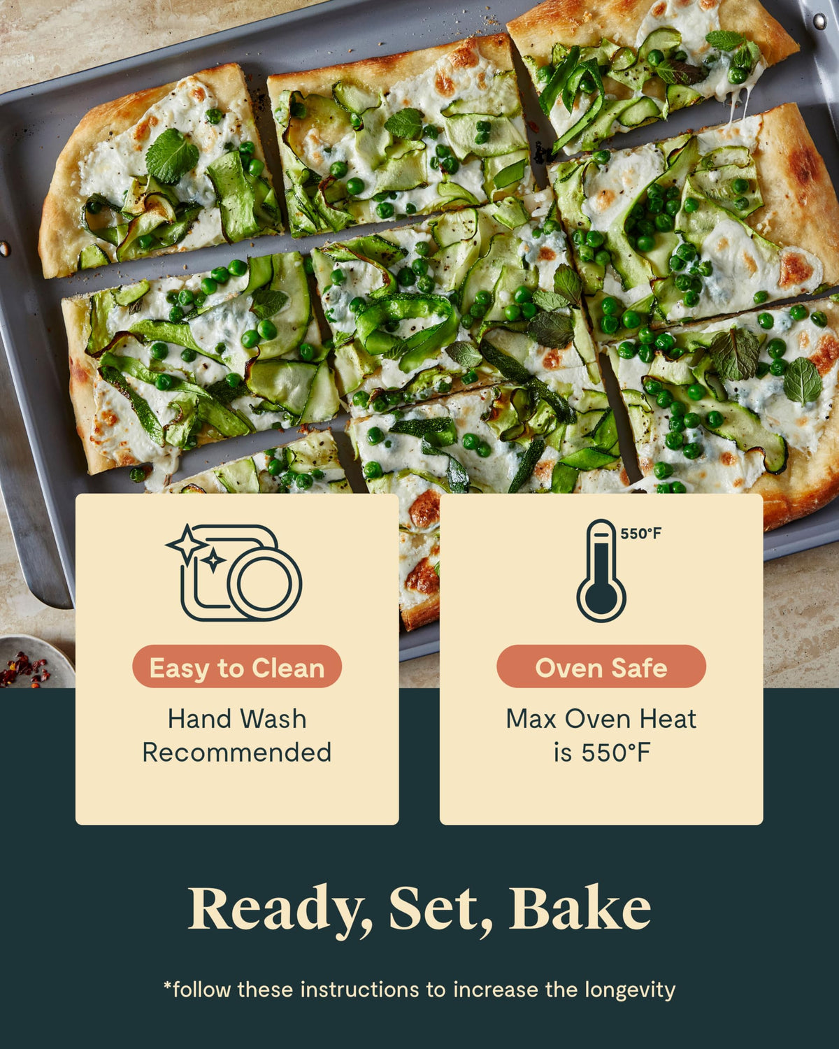 Caraway Nonstick Ceramic-Coated Bakeware Set for Baking