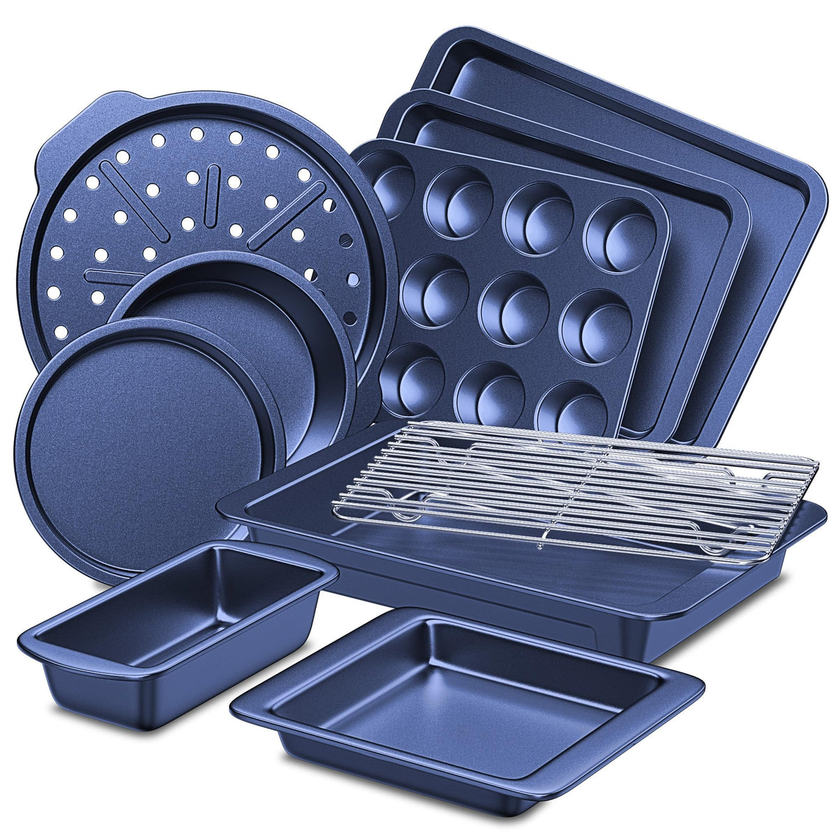 HONGBAKE Nonstick Bakeware Set for Baking & Roasting